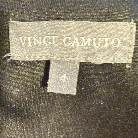 Vince Camuto Black Ruched Bodycon Midi Dress - Picture 2 of 9